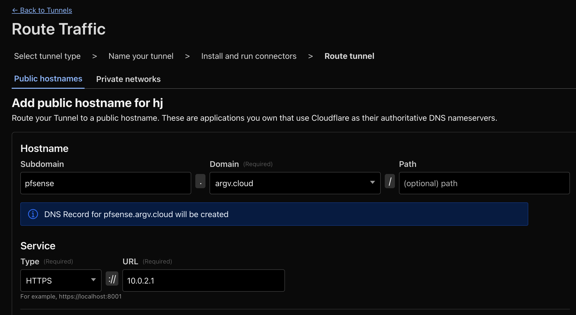 Cloudflare Tunnel Config